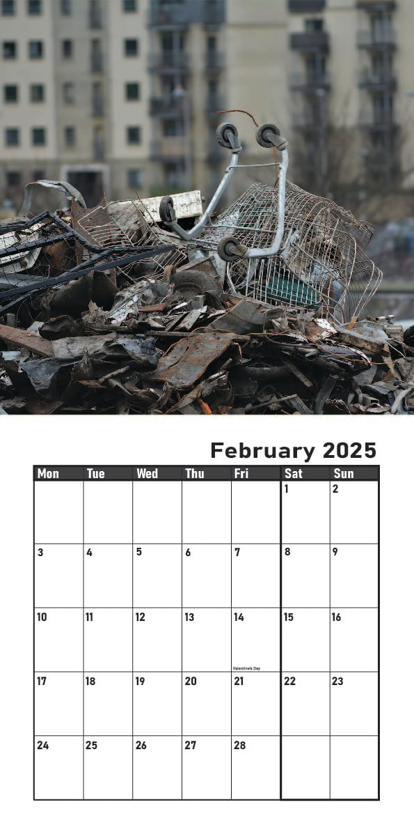 Image of ABANDONED TROLLEYS 2025 CALENDAR