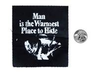 Image 2 of Man Is The Warmest Place To Hide (The Thing) Screenprinted Canvas Patch 