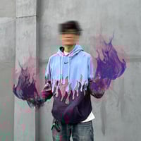 Image 5 of (XL) Nike Double Flame Purple Blue "Leviathan" 587