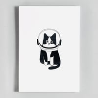 Image 1 of POSTCARD THE_NK_CAT ASTRONAUT