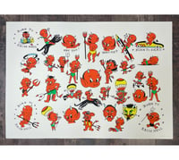 Image 1 of HOT STUFF PARTY - Screen print HANDFINISHED EDITION