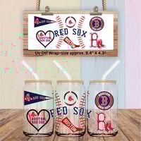 Boston Red Sox Baseball Single Sided Uv Dtf Wrap W0886