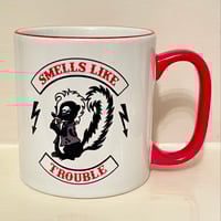 Image 2 of SMELLS LIKE TROUBLE - MUG