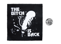 Image 2 of The Bitch Is Back Xenomorph Screenprinted Canvas Patch