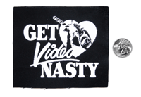 Image 2 of Get Video Nasty Screenprinted Canvas Patch