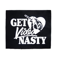 Image 1 of Get Video Nasty Screenprinted Canvas Patch