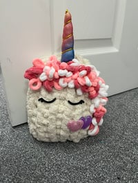 Image 3 of Giant Knit Unicorn Door Stop