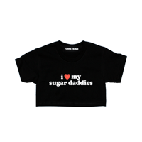 LUV MY SUGAR DADDIES CROP-TOP