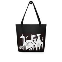 Image 2 of Black Cargo - Contemporary Urban Art Apparel - Premium Quality - Wild - Tote bag
