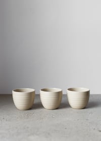 Image 2 of Ribbed espresso cup in Chalk