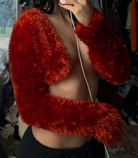 Image 3 of fuzzy bolero