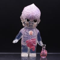Image 2 of 4.5" Large Glow in the Dark Anatomy Rose Oneill X Guilia Tofana Collection Pink Poison Double Cast