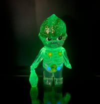 Image 3 of 4.5" Large Glow in the Dark Anatomy Rose Oneill X Guilia Tofana Collection Green Poison Double Cast