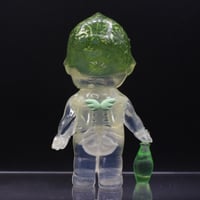 Image 4 of 4.5" Large Glow in the Dark Anatomy Rose Oneill X Guilia Tofana Collection Green Poison Double Cast