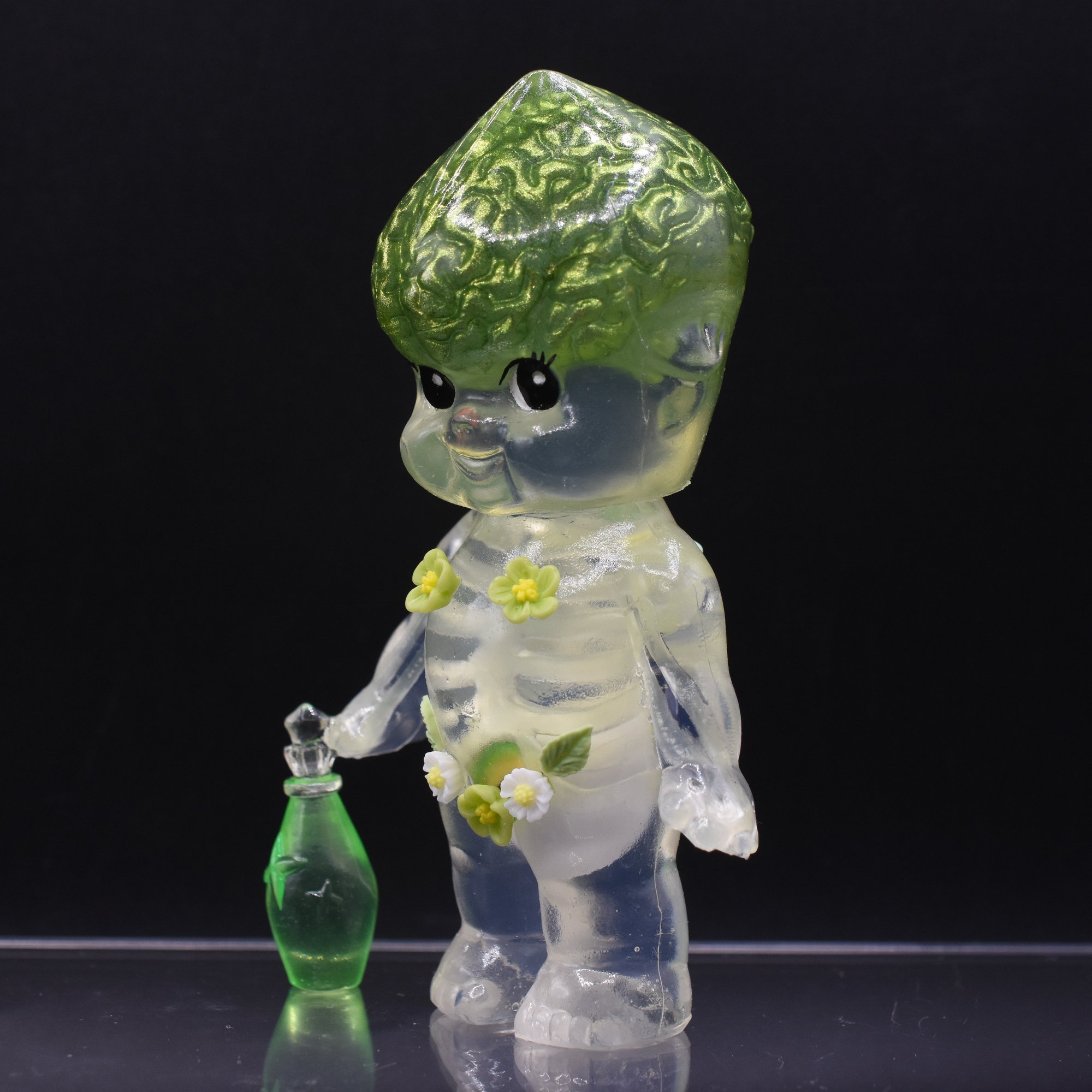 4.5" Large Glow in the Dark Anatomy Rose Oneill X Guilia Tofana Collection Green Poison Double Cast | KiloFlow 4.5" Large Glow in the Dark Anatomy Rose Oneill X Guilia Tofana Collection Green Poison Double Cast | KiloFlow