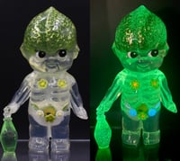 Image 1 of 4.5" Large Glow in the Dark Anatomy Rose Oneill X Guilia Tofana Collection Green Poison Double Cast
