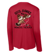 Red Soul Hawks Long Sleeve Performance Shirt