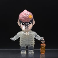 Image 2 of 3 inch Glow in the Dark Anatomy Rose Oneill X Guilia Tofana Collection Orange Poison Double Cast