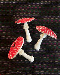 Image 1 of Fly Agaric Mushroom Tree Decoration