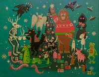 Cryptidmas - Original Painting 