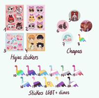 Sticker Sheets, Badges and Dino Stickers