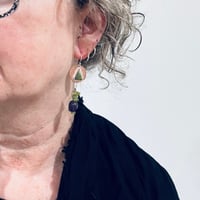 Image 3 of Mixed Metal Roystan earrings