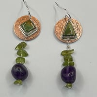Image 1 of Mixed Metal Roystan earrings