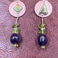 Image 4 of Mixed Metal Roystan earrings
