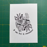 Image 1 of IT TAKES TIME LINOCUT PRINT