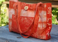 Image 1 of Shibori Tangerine Tote 