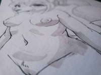 Image 5 of Sketch Page - Physical Piece - Warm Gray Alcohol Marker Testing