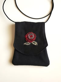 Image 1 of Rose Embroidered Festival Bag