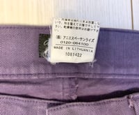 Image 8 of Agnes B Homme 2008aw purple denim pants, size 42 (fits 34”)