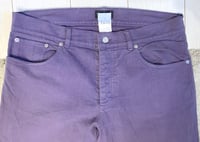 Image 2 of Agnes B Homme 2008aw purple denim pants, size 42 (fits 34”)