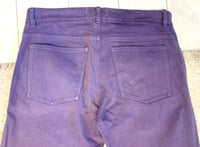 Image 6 of Agnes B Homme 2008aw purple denim pants, size 42 (fits 34”)