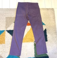 Image 7 of Agnes B Homme 2008aw purple denim pants, size 42 (fits 34”)