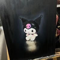 Image 3 of Kuromi Oil Painting🖤