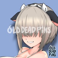 Image 2 of Yanagi Uzaki Cow Suit Pinup Vinyl Decal