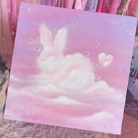 Bunny cloud Oil Painting💕