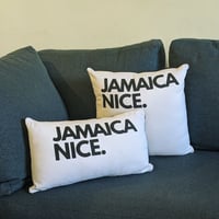 Image of Jamaica Nice. Throw Pillows