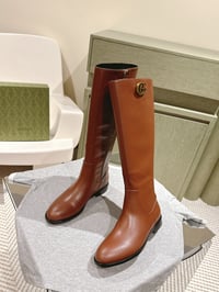 Image 6 of GG Leather Long Boots