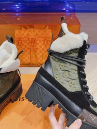 Image 3 of LV Wool Ankle Boots