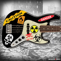  Biological hazard Radiation guitar stickers set 7