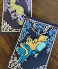 Image 2 of Cat Tattoo Machine Pin