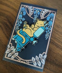 Image 1 of Cat Tattoo Machine Pin