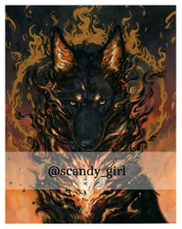 Fire Wolf PRINT 