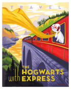 Image of Travel with The Hogwarts Express 18"x22.5" print