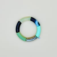 Image 2 of Tonal green barrel bracelet 