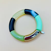 Image 1 of Tonal green barrel bracelet 