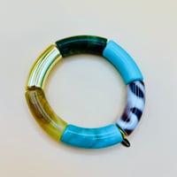 Image 1 of Azure glow barrel bracelet 